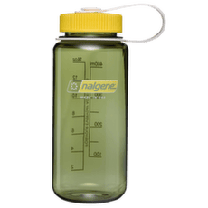 Bouteille Nalgene Wide-Mouth 500 mL Sustain Oil Green w/Freesia