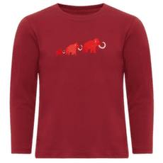 T-shirt a manches longues Mammut MAMMUT CORE LONGSLEEVE KIDS LOGO 3818 dark mammut red