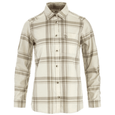 Chemises a manches longues Fjällräven ÖVIK LITE FLANNEL SHIRT WOMEN Chalk White-Fossil