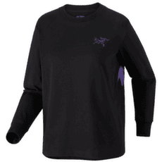 T-shirt a manches longues Arcteryx Kragg Cotton Since 1989 Crew LS Women Black / Violectric