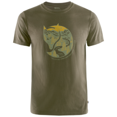 T-shirt a manches courtes Fjällräven Arctic Fox T-Shirt Men Dark Olive