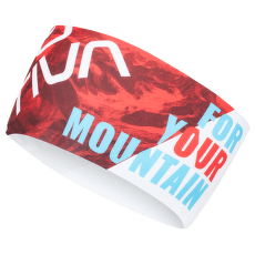 Bandeau La Sportiva PROMO HEADBAND White/Hibiscus