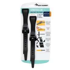 Sangle de sécurité Sea to Summit Stretch-Loc 25 - 20mm x 625mm 2 Pack Black-Black