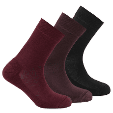 Chaussettes Devold Daily Merino Medium Sock 3PK Women 740A Beetroot