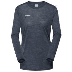 T-shirt a manches longues Mammut Tree Wool FL Longsleeve Women marine melange 5784