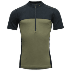 T-shirt a manches courtes Devold Lauparen Merino 190 Zip Tee Men 284A INK/LICHEN/BLACK