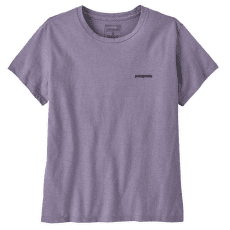 T-shirt a manches courtes Patagonia P-6 Logo Responsibili-Tee Women Concrete Purple