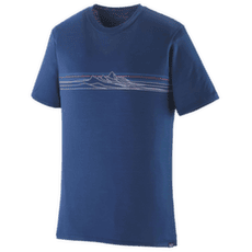 T-shirt a manches courtes Patagonia Capilene® Cool Merino Graphic Shirt Men Strata Stripe: Clement Blue