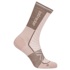 Chaussettes Icebreaker Merino Run+Ultralight Crew Women PINK QUARTZ/PORCINI