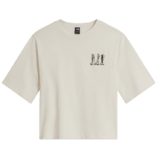 T-shirt a manches courtes The North Face SKI EMBROIDERED BOXY SHORT SLEEVE TEE-GRAPHIC WOMEN WHITE DUNE
