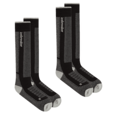 Chaussettes hauteur genou Icebreaker Merino Blend Ski+ Medium OTC 2 Pack Men BLACK/ETHER/GRAPHITE