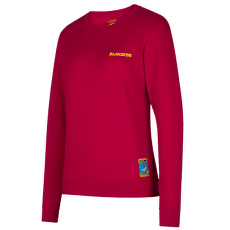T-shirt a manches longues La Sportiva Climbing on the Moon Sweatshirt Women Fucsia/Giallo