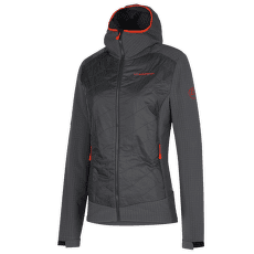 Veste La Sportiva KAP HYBRID HOODY Women Carbon/Cherry Tomato