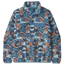 Sweat-shirt Patagonia Lightweight Synch Snap-T Pulover Women Swallowtail Geo: Still Blue