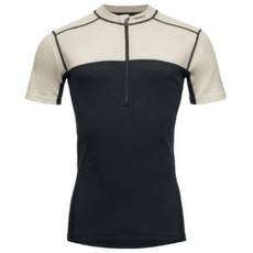 T-shirt a manches courtes Devold Lauparen Merino 190 Zip Tee Men 010C RAW WHITE/INK/BLACK