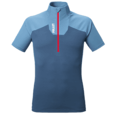 T-shirt a manches courtes Millet KAMET TS ZIP SS Men CORONET BLUE/SAPHIR