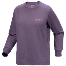 T-shirt a manches longues Arcteryx Kragg Cotton Bird Crew LS Women Lt Moondrop