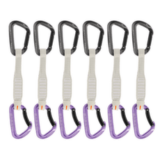 Ensemble Expreska Mammut Workhorse Keylock 17 cm 6-Pack Quickdraws Straight Gate/Bent Gate Key Lock grey-alpine