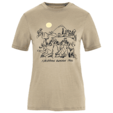 T-shirt a manches courtes Fjällräven HOJA LUGNT WOOL T-SHIRT WOMEN Fossil