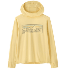 Sweat-shirt Patagonia Cap Silkweight Hoody Kids P-6 Outline: Buttercup Yellow