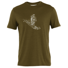 T-shirt a manches courtes Icebreaker Merino 150 Tech Lite SS Tee Skiing Yeti Men ALGAE
