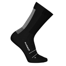 Chaussettes Mammut Mountain Running Targeted Cushion Crew Socks black-white 0047