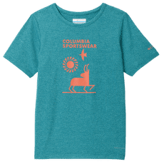 T-shirt a manches courtes Columbia Tech Trail™ Short Sleeve Graphic Shirt River Blue Heather, Explore Outdoors 364