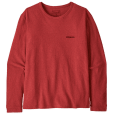 T-shirt a manches longues Patagonia Long-Sleeved P-6 Logo Women Potters Red