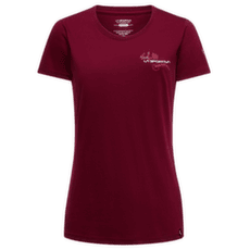 T-shirt a manches courtes La Sportiva CLIMB FLOWER T-SHIRT Women Redwood/Azalea