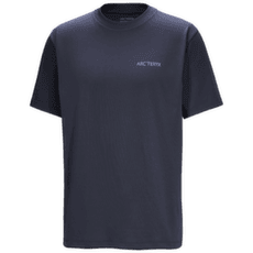 T-shirt a manches courtes Arcteryx Kragg SL Cotton Blurred Bird SS Men Black Sapphire