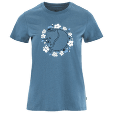T-shirt a manches courtes Fjällräven FJÄLLBLOMSTER FOX T-SHIRT WOMEN Dawn Blue