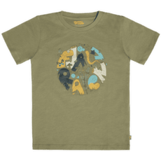 T-shirt a manches courtes Fjällräven Kids Forest Findings T-shirt Light Olive