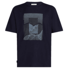 T-shirt a manches courtes Icebreaker Merino 150 Tech Lite SS Relaxed Tee Mountain Shift Men Midnight Navy