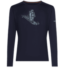T-shirt a manches longues Icebreaker Merino 200 Oasis LS Crewe Men Midnight Navy
