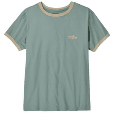 T-shirt a manches courtes Patagonia FITZ ROY FOOTHILLS RINGER TEE Women Cover Green