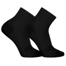 Chaussettes Mammut Multisport Quarter Socks 2-Pack black-black 0052