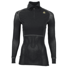 T-shirt a manches longues Aclima WoolNet Polo W/Zip Women Jet Black