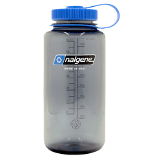 Bouteille Nalgene Wide Mouth Sustain 1000 ml Gray w/Blue Cap, Happy Gene Sustain/5565-0146