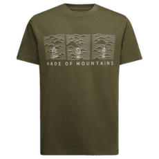 T-shirt a manches courtes La Sportiva MADE OF MOUNTAIN Men Cypress/Chalk