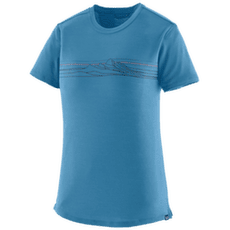 T-shirt a manches courtes Patagonia Cap Cool Merino Graphic Shirt Women Strata Stripe: Shore Blue