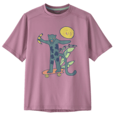 T-shirt a manches courtes Patagonia Capilene® Silkweight T-Shirt Kid Jaguar Boogie: Light Violet