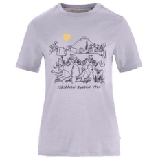 T-shirt a manches courtes Fjällräven HOJA LUGNT WOOL T-SHIRT WOMEN Lavender Mist