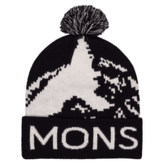 Casquettes Mons Royale Mtn Pixel Merino Pom Pom Beanie Black / White