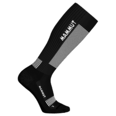 Chaussettes hauteur genou Mammut MOUNTAINEERING COMPRESSION KNEE SOCKS black-white 0047