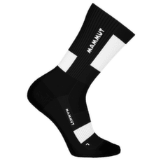 Chaussettes Mammut MOUNTAINEERING LIGHTWEIGHT MERINO CREW SOCKS black-white 0047