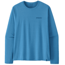 T-shirt a manches longues Patagonia LONG-SLEEVED CAP COOL DAILY SHIRT - BROADSHORT LOGO Men Shore Blue - Light Shore Blue X-Dye