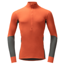 T-shirt a manches longues Devold Wool Mesh 190 Zip Neck Man 087D BRICK/CASTLEROCK