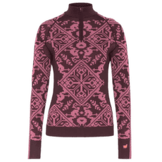 Sweat-shirt Kari Traa Saga HZ COCOA/COCOA POWDER