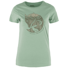 T-shirt a manches courtes Fjällräven Arctic Fox Print T-Shirt Women Misty Green