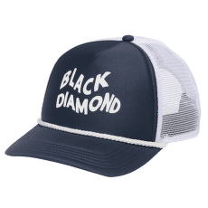 Casquette de baseball Black Diamond Flat Bill Trucker Hat Charcoal-White Wavy Black Dmnd